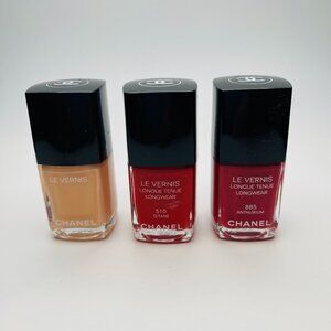 Chanel Set of 3 Le Vernis Longwear Nail Color - NWOT